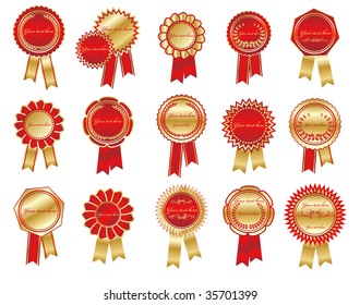 Vector collection of luxury labels
