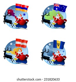 vector collection Merry Christmas