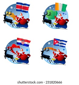 vector collection Merry Christmas