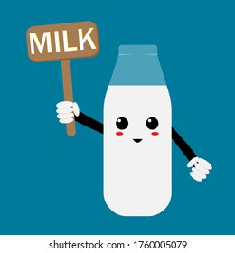 Vector Collection Of Milk Bottle Characters
