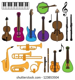 Vector Collection of Musical Instruments