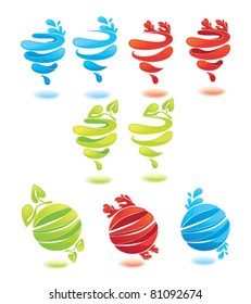 vector collection of nature elements