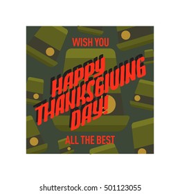 Vector collection of nine thanksgiving decoration elements