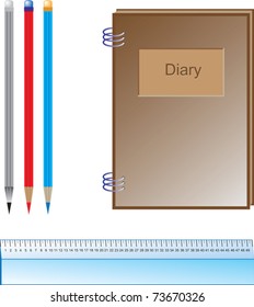 vector collection of office accessories
