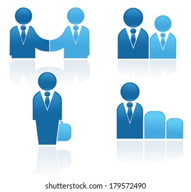 vector collection of office workers and business team