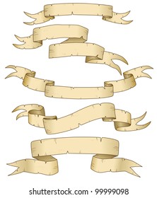 Vector collection of old parchments