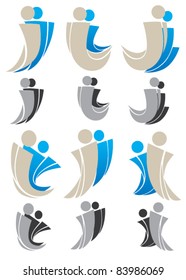 vector collection of people symbols