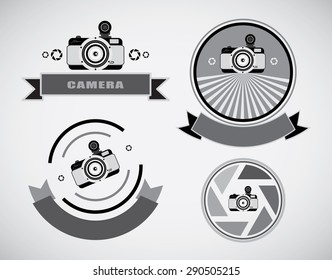 Vector collection of photography logo templates 0164