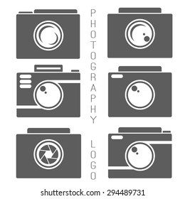 Vector collection of photography logo templates. Photocam logotypes. Photography vintage badges and icons. Modern mass media icons. Photo labels.