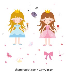 Vector Collection of Pretty Princesses