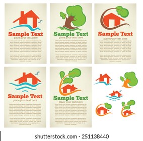 vector collection property and real estate business cards