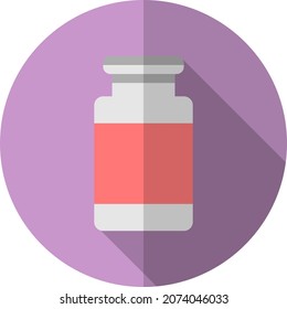 Colección vectorial de íconos morados en diseño plano moderno en el concepto del virus Corona. Aislado sobre fondo blanco.