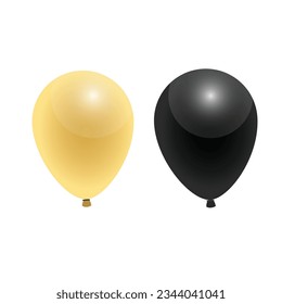 Vector collection of realistic balloons for your design helium balloon decoration.