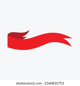 vector collection of red ribbon patterns