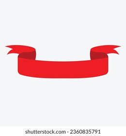 vector collection of red ribbon patterns