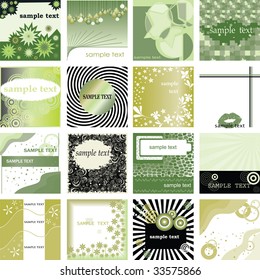 vector collection retro backgrounds for cards
