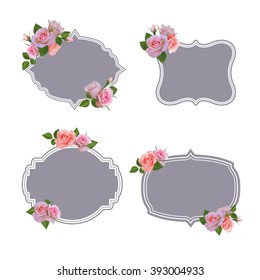 Vector collection of retro style labels, logos. Premium and chic design elements.