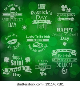 vector collection of saint patrick's day banners