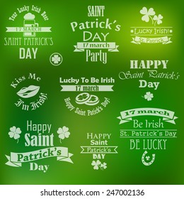 vector collection of saint patrick's day banners