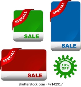 Vector collection of sale banners