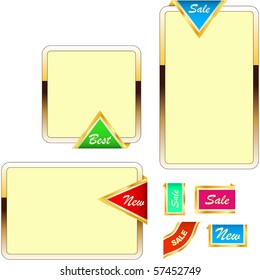 Vector collection of sale banners