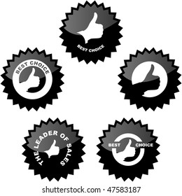 Vector collection of sale labels