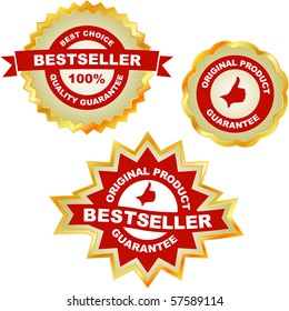 Vector collection of sale labels