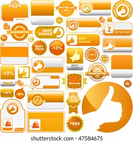 Colección vectorial de señales de venta
