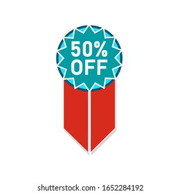 Vector collection of sale tags with text. Labels or Ribbons for banners and posters design