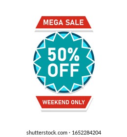 Vector collection of sale tags with text. Labels or Ribbons for banners and posters design