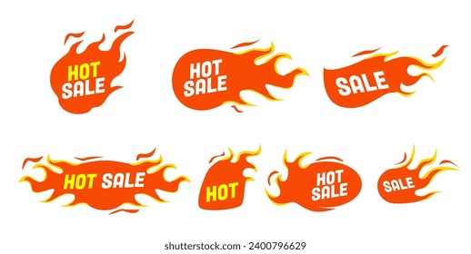 Vector collection of sales label hot sale