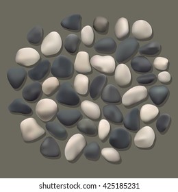 Vector Collection of sea stones