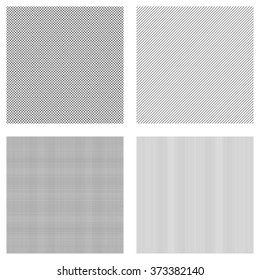 Vector collection, seamless hatch texture, black straight lines on white background