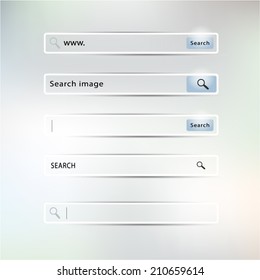 vector collection of search form templates and scribbles for websites