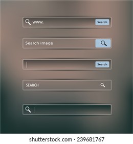 vector collection of search form templates and scribbles for websites