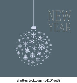 Vector Collection of snowflakes, Christmas decorations