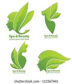 vector collection of spa and beauty symbols and signs
