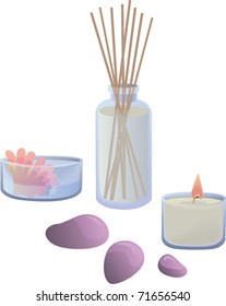 vector collection of spa object