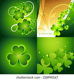 vector collection of st. patrick's day background illustration
