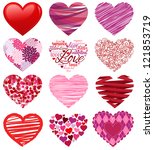 Vector Collection of Stylized Hearts