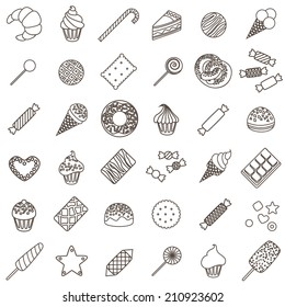 Vector collection of sweets