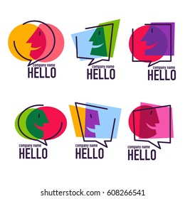 Vector Collection Of Talking, Speaking, Chatting And Communication Logo, Icons, Signs And Symbols