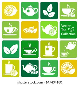 vector collection: tea icons