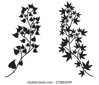 Vector Collection of Tree Branch Silhouettes