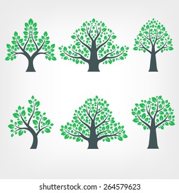 Vector Collection of Tree Silhouettes
