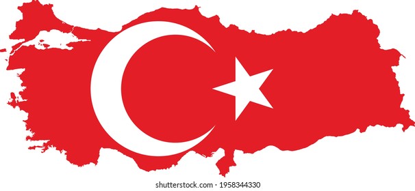 VECTOR COLLECTION FROM TURKEY MAP AND FLAG