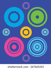 A vector collection of unique and abstract circular design elements