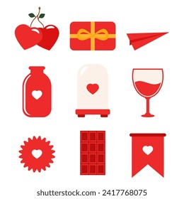 Vector Collection of Valentine's Day Element