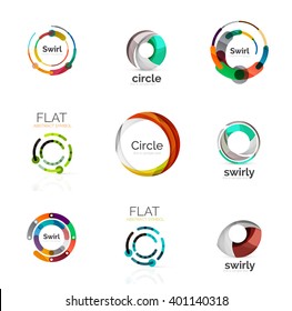 Vector collection of various circle logos