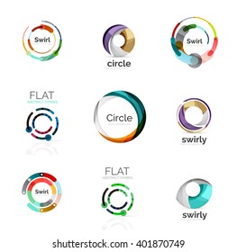 Vector collection of various circle logos